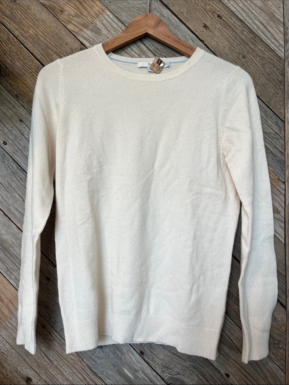 Boden Cream Crewneck Sweater
